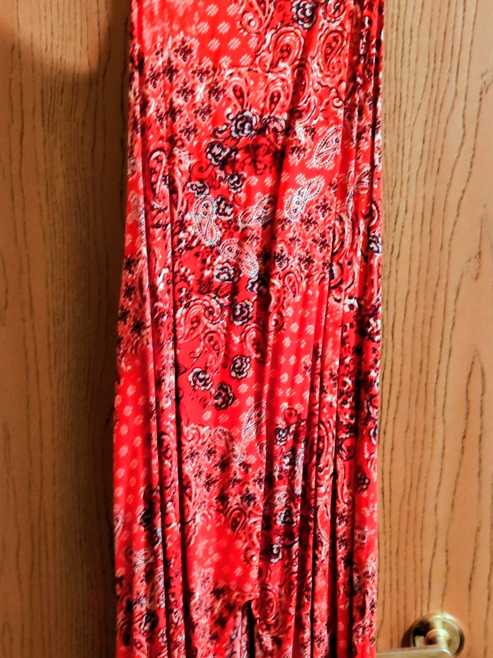 Maurices Red Paisley-Print Dress
